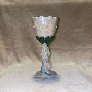 Fits & Floyd 1978 vintage lustreware goblet wine glass